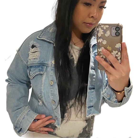 Pacsun Distressed Jean Jacket - Picture 2 of 6